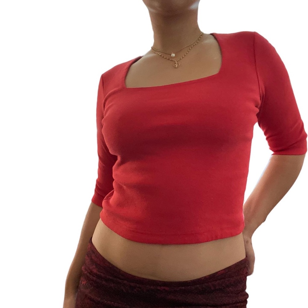 90s Square Neck Top
